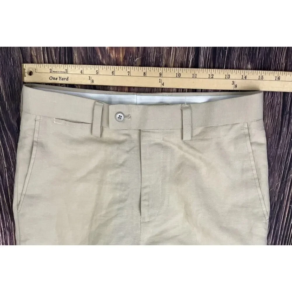 Louis Raphael Linen Blend Casual Pants Mens Size 30x32 (Actual 30x32)